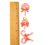 Sweet Candy Cane Resin Embellishments – 3 Piece