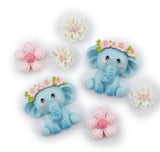 Flower Elephants Craft Embellishments