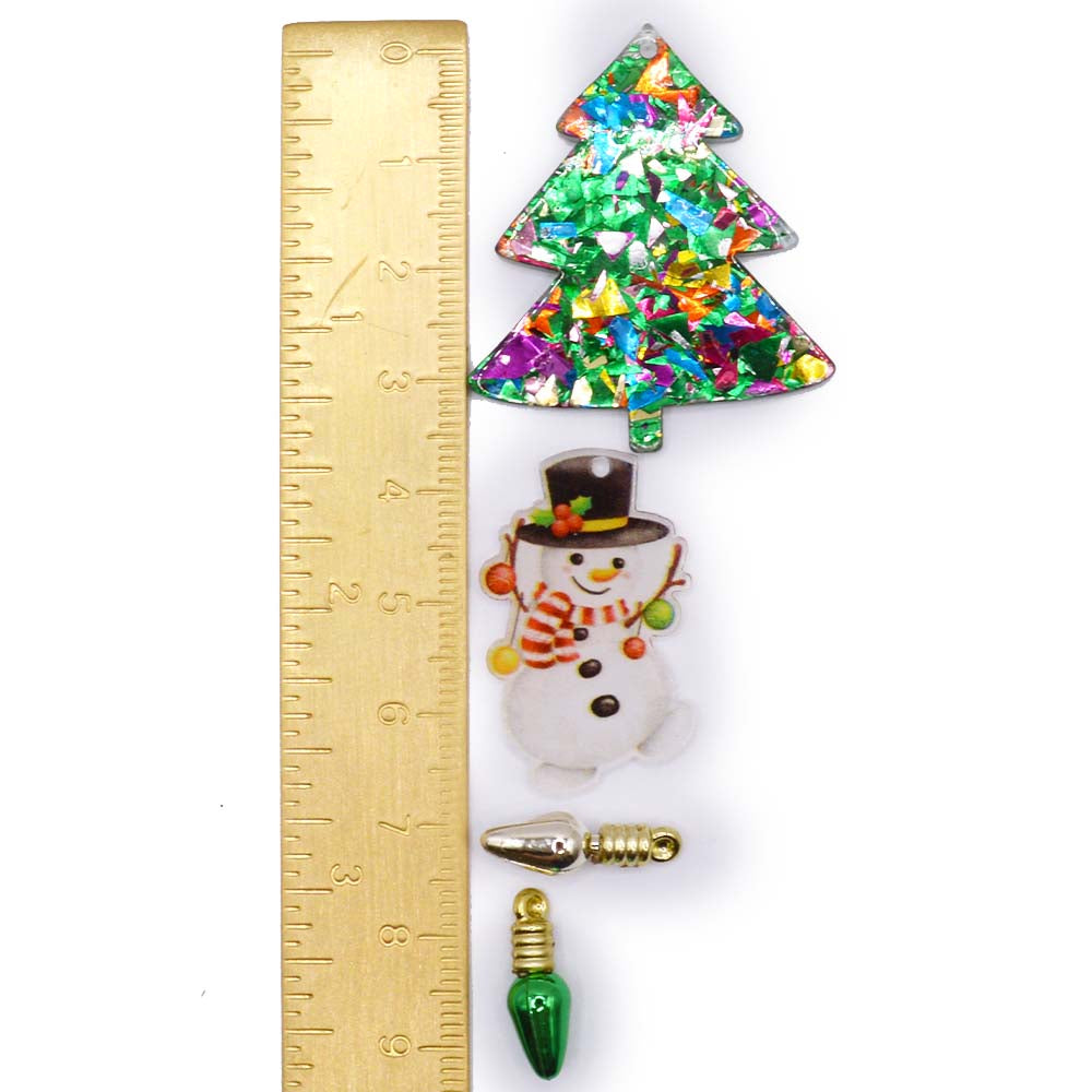 Frosty Jamboree Winter Acrylic Charm Embellishments