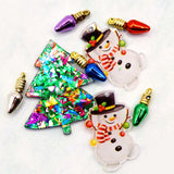 Frosty Jamboree Winter Acrylic Charm Embellishments