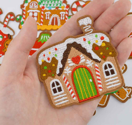 Gingerbread Christmas Iron-On Patch Mix