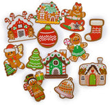 Gingerbread Christmas Iron-On Patch Mix