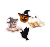 Halloween Book Club Button and Flat Resin Embellishments