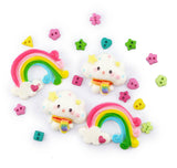Happy Cloud and Rainbow Craft Embellishments