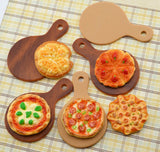 Miniature Resin Pizza & Tray Food Craft Embellishments