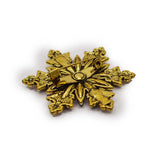 Festive Christmas Snowflake Rhinestone Brooch