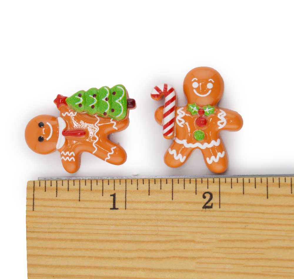 Gingerbread Cookie Crew Craft Resin Embellishments