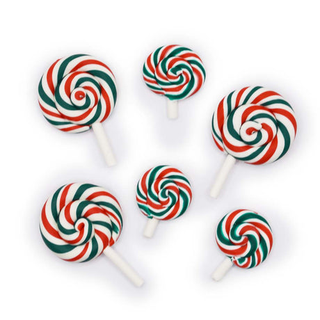 Christmas Polymer Clay Lollipops