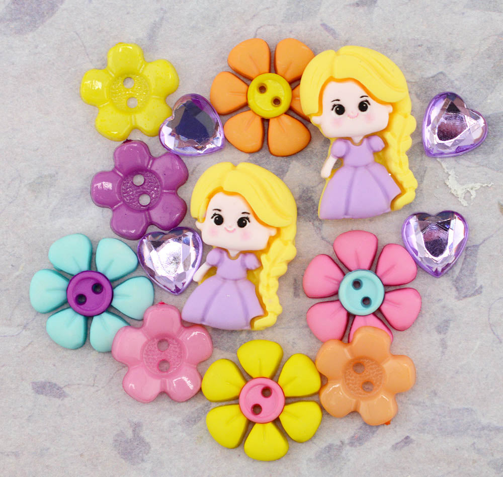 Tangled Dreams Rapunzel Craft Embellishment Pack