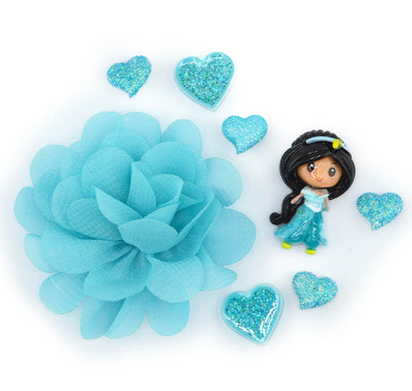 Royal Blue Jasmine Craft Embellishment Pack