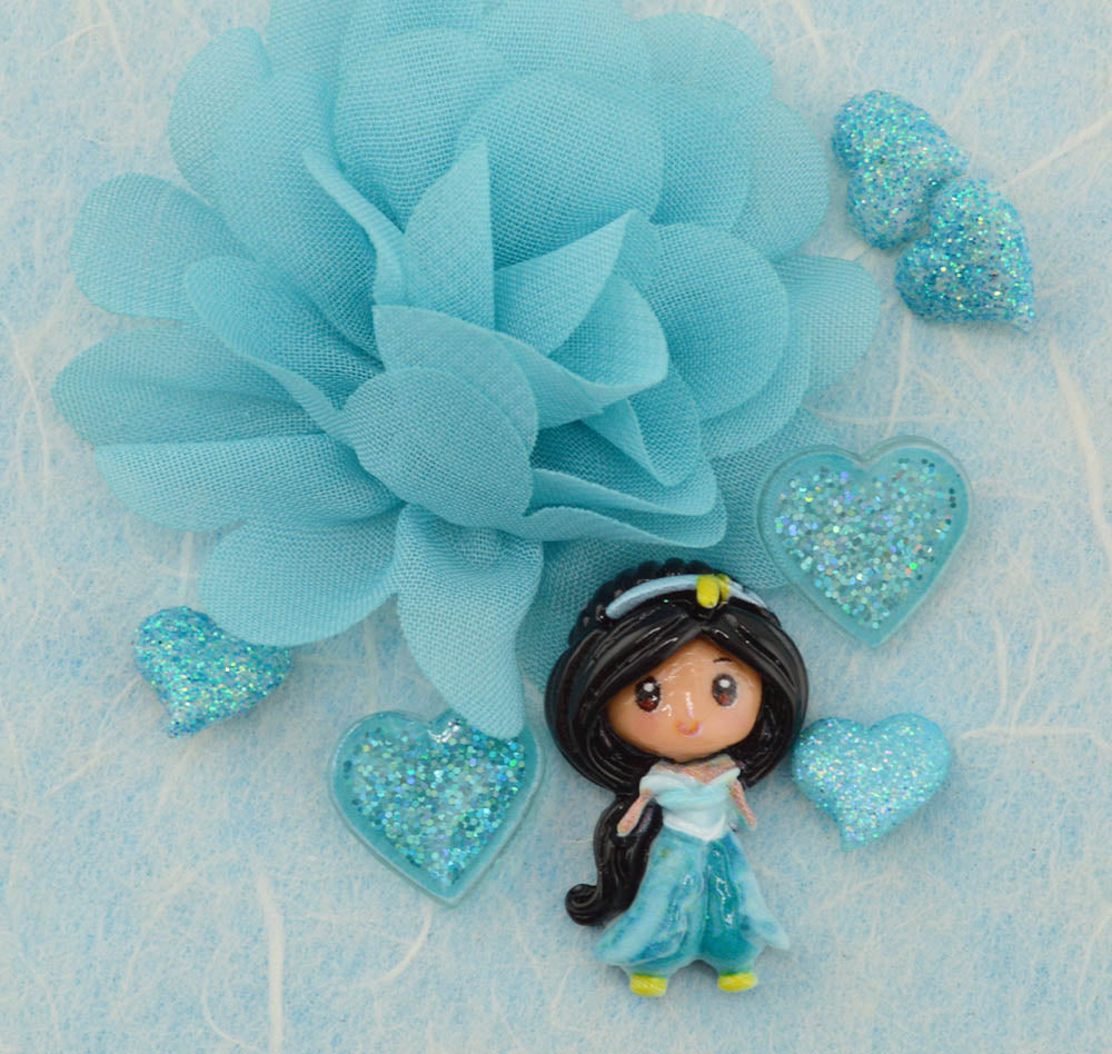Royal Blue Jasmine Craft Embellishment Pack