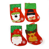 Red & Green Sequin Christmas Character Stockings