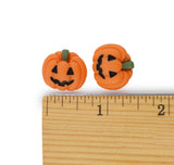 Vibrant Orange Pumpkin Resin Flatback Cabochons