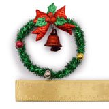 Festive Christmas Bell Wreath Embellishment