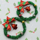 Festive Christmas Bell Wreath Embellishment