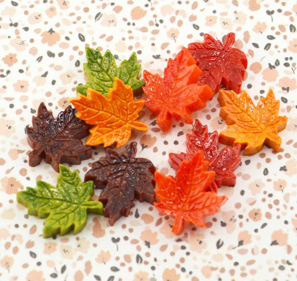 Fall Leaf Pile Resin Craft Embellishments