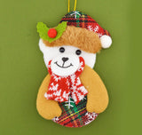 Cozy Christmas Character Plush Ornaments