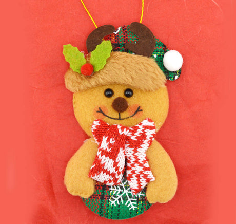 Cozy Christmas Character Plush Ornaments