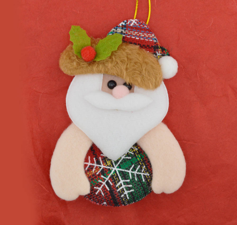 Cozy Christmas Character Plush Ornaments
