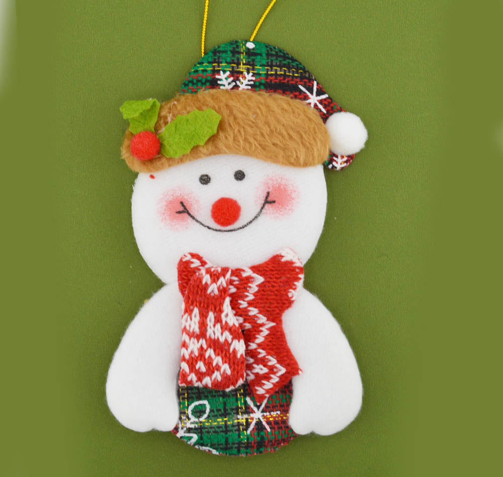 Cozy Christmas Character Plush Ornaments