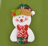 Cozy Christmas Character Plush Ornaments