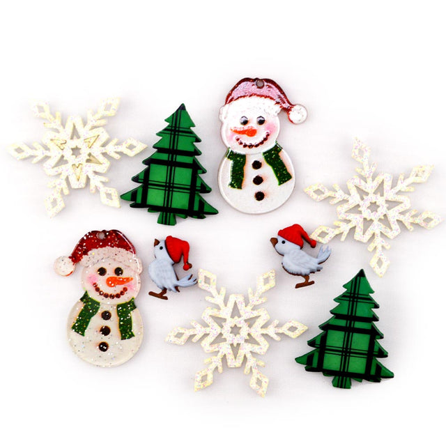 Snowy Woodland Cheer Embellishment Pack