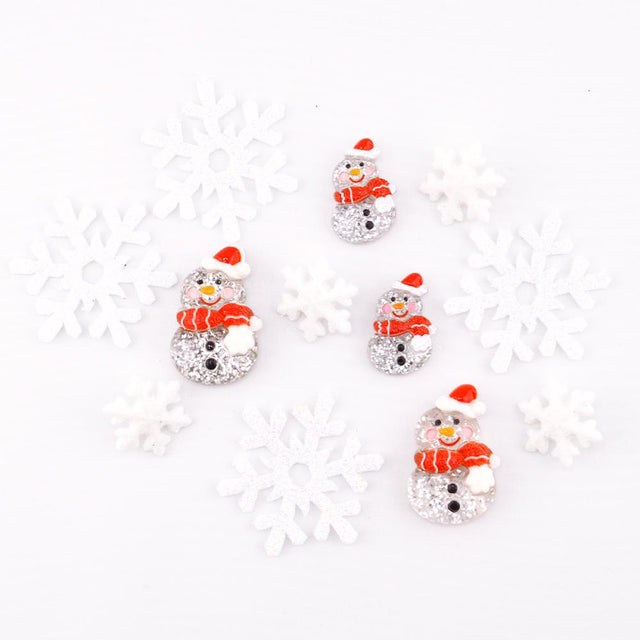 Sparkle Snowmen Winter Embellishment Pack