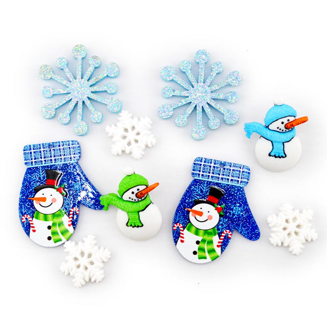 Cozy Snowmen Embellishment Pack