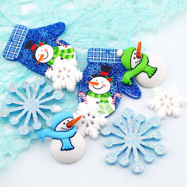 Cozy Snowmen Embellishment Pack