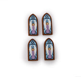 Heavenly Angel Stained Glass Window Loop-Back Buttons