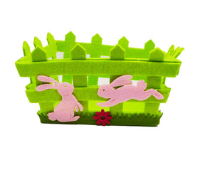 Felt Easter basket for diy crafting and home decor