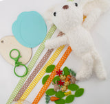 Hoppy Spring Bunny Keychain Kit- WHITE