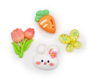 easter themed resin flat craft embellishments