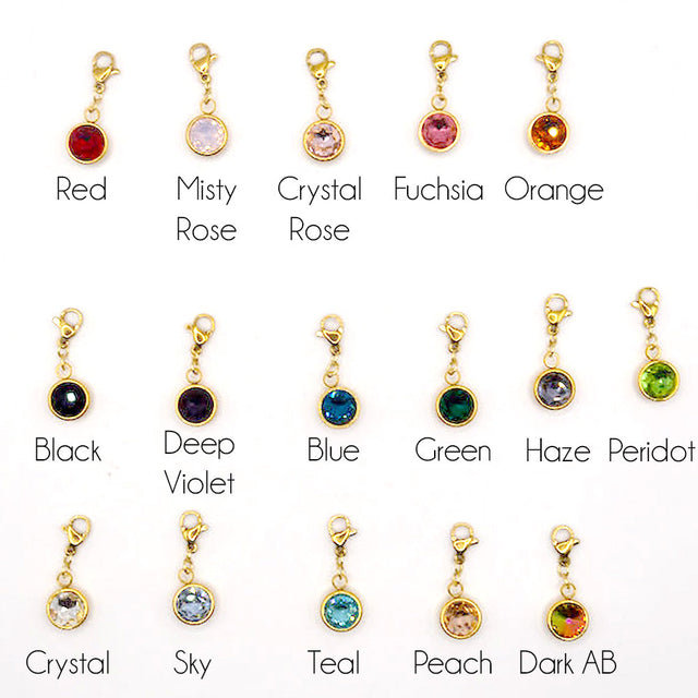 Elegant Rhinestone Pendant with Lobster Claw Clasp