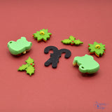 Cute cats in mugs, candy canes and holiday flowers, flat-back and shank-back embellishments