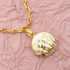 Field of Flowers Gold Locket