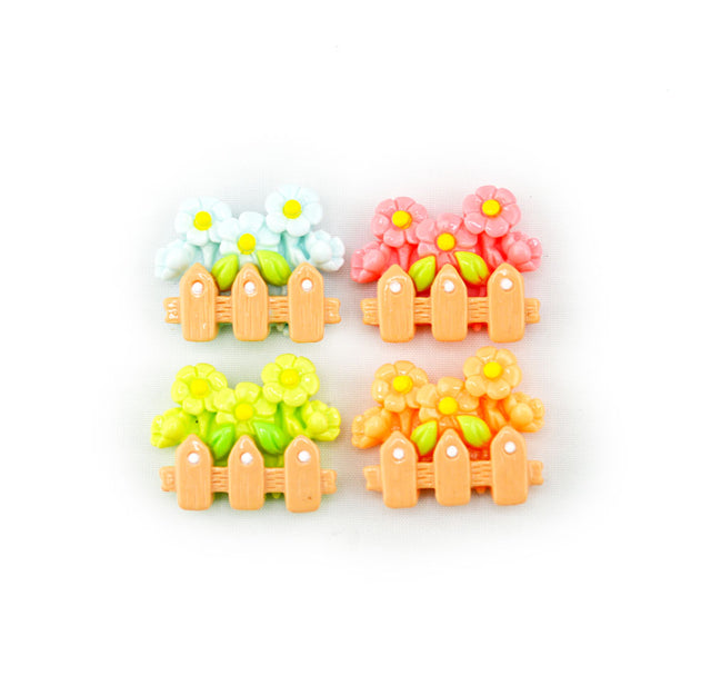 Garden Fence Blooms Craft Embellishments