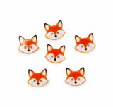 Curious Fox Printed 2-Hole Buttons