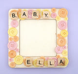 Peach Sorbet Button Frame DIY Assortment