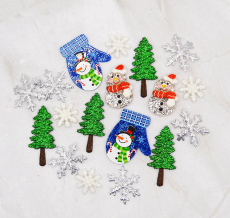 Frosty Wonderland Embellishment Pack 18 Pieces