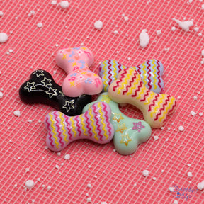 Colorful patterned dog bones add to pet themed projects