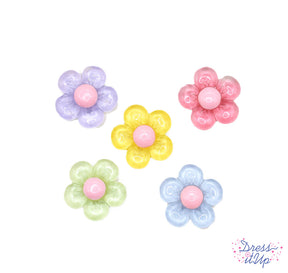 retro style flower craft embellishments for gluing onto crafts 