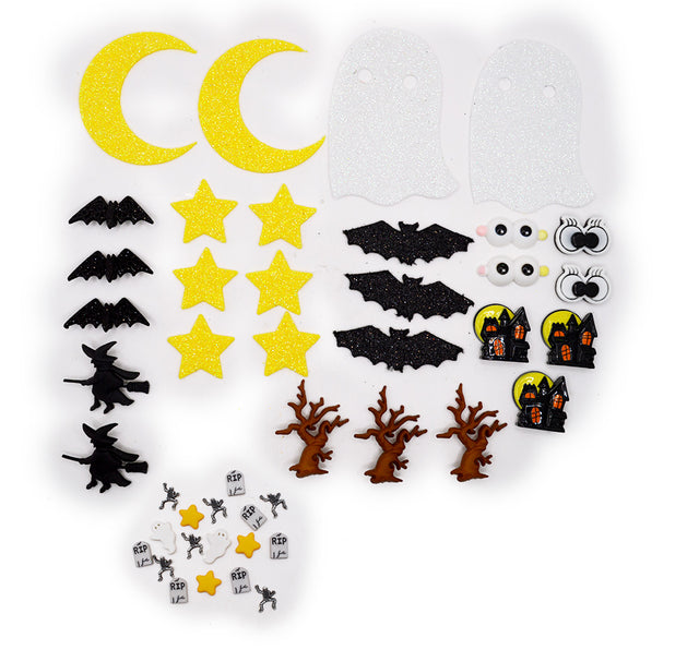 Haunted Hollow Craft Embellishment an Felt Assortment 30pcs