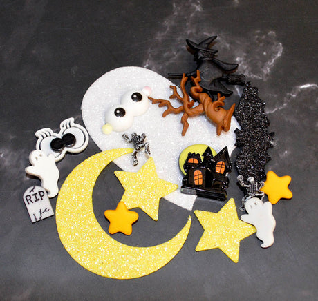 Haunted Hollow Craft Embellishment an Felt Assortment 30pcs