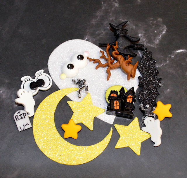 Haunted Hollow Craft Embellishment an Felt Assortment 30pcs
