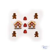 Gingerbread houses, cookies and gumdrops add to holiday and baking themed crafts