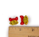 Glitter Bell Shapes Flatback Resin Craft Embellishments