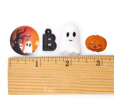 Halloween Jubilee Wood Button & Resin Embellishments