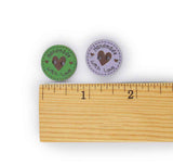 Handmade With Love Wood Buttons