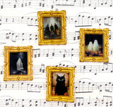 Mini Halloween Resin Framed Artwork – Set of 4